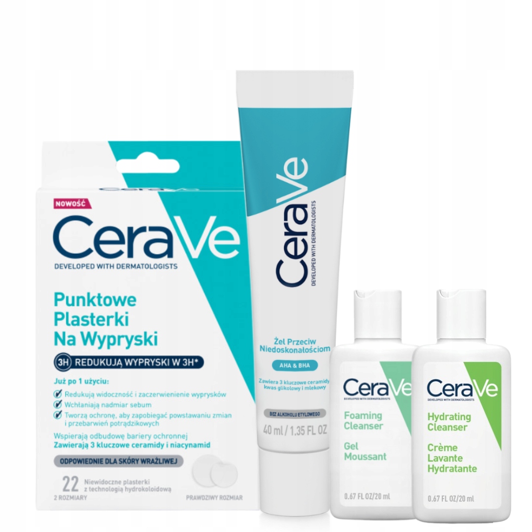 CeraVe Plasterki na niedoskonałości, Żel punktowy 40ml