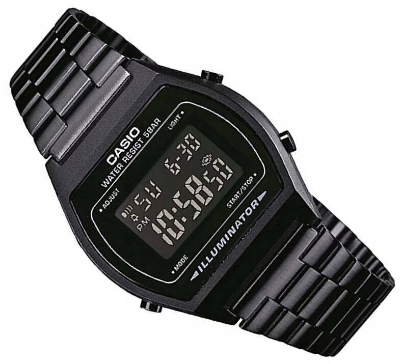 Černé Klasické Hodinky Casio Retro Vintage Digital B640WB -1BEF