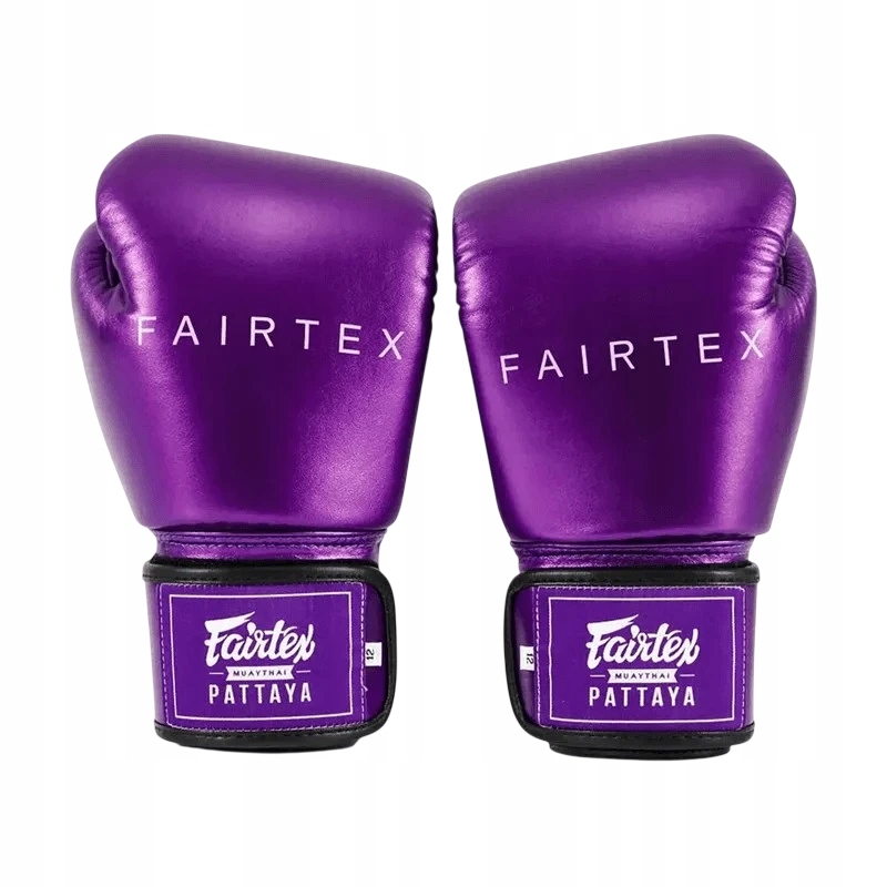 Boxerské rukavice fairtex metallic boxing 12OZ Fialové