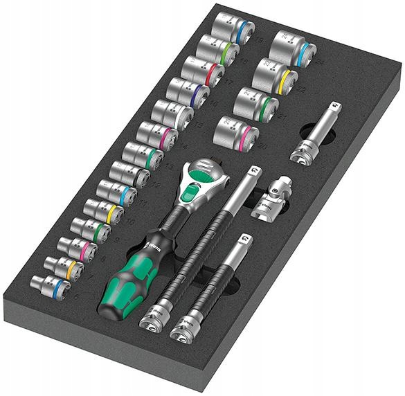 Nástrojový modul 1/3 s nástavcami a račňou Zyklop Speed 3/8" 9721 Wera