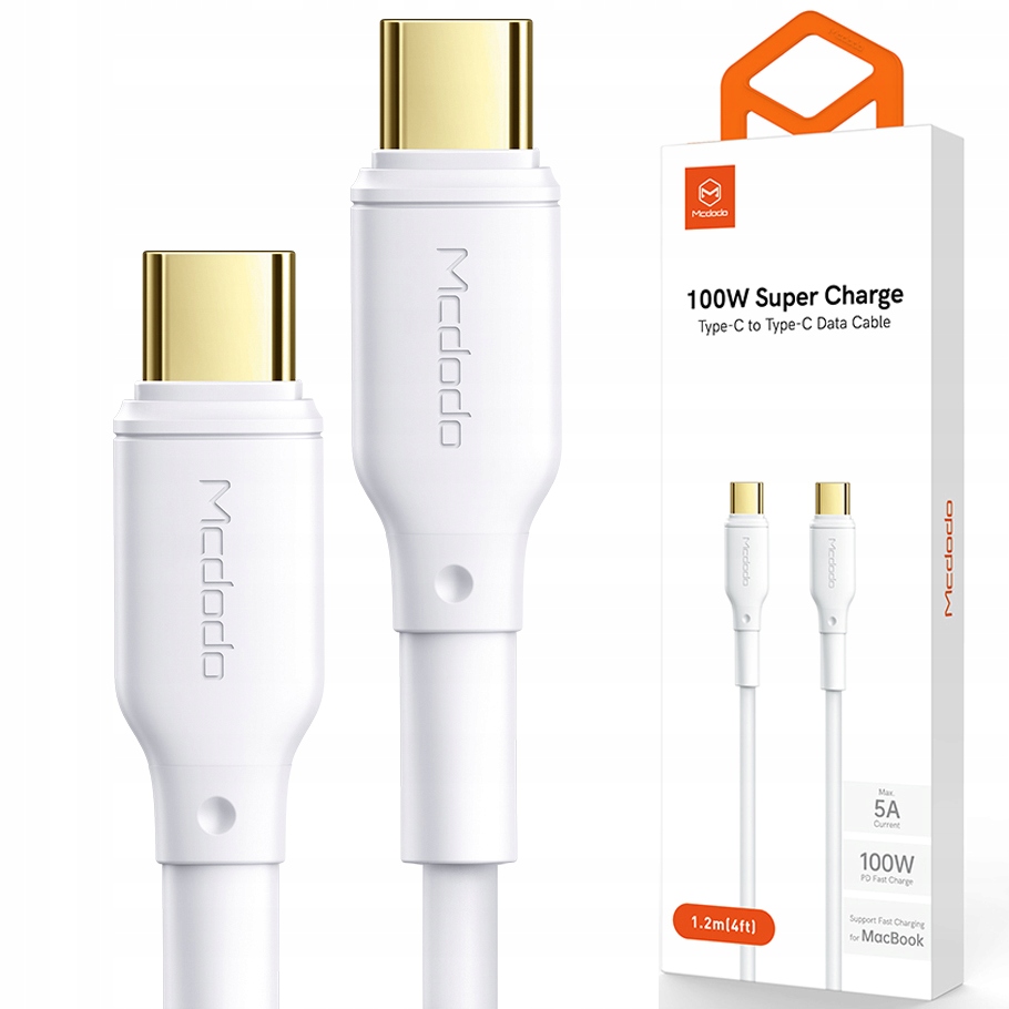

Mcdodo Kabel Usb Typ C Pd 2.0 Qc 4.0 5A 100W 1,2M