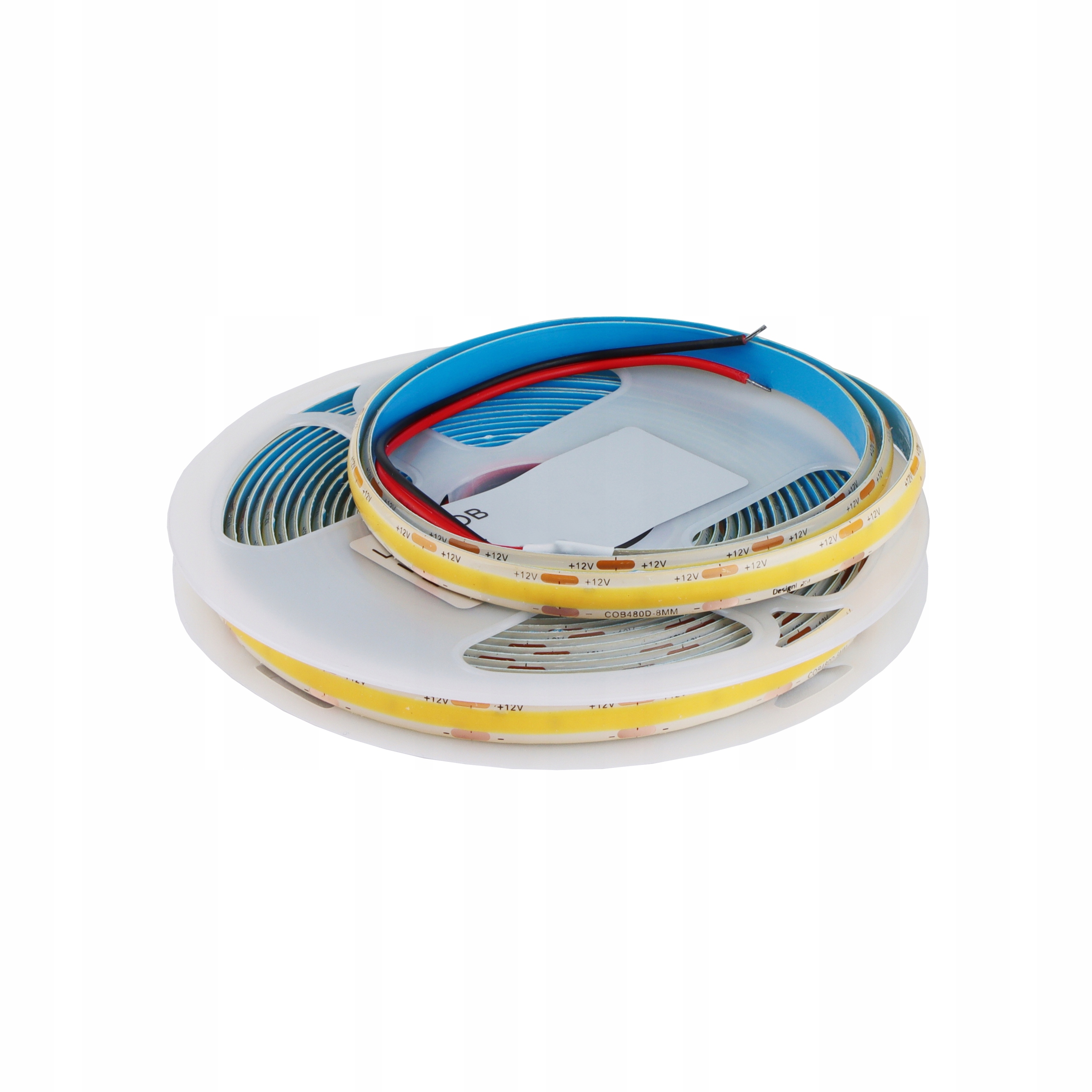 Taśma Cob 480 LED/m IP65 11W/m 12V DC 5m jedna linia wodoodporna neutralna
