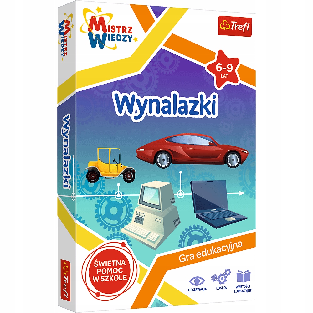 Trefl edukacyjna Gra Wynalazki Mistrz Wiedzy 01958