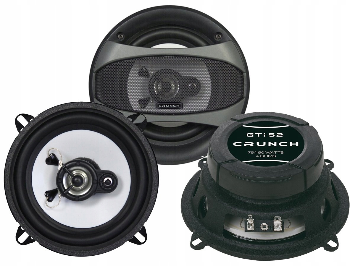 Crunch GTI52 2pásmové reproduktory do auta 130 mm 13 cm s maskovacími prvky