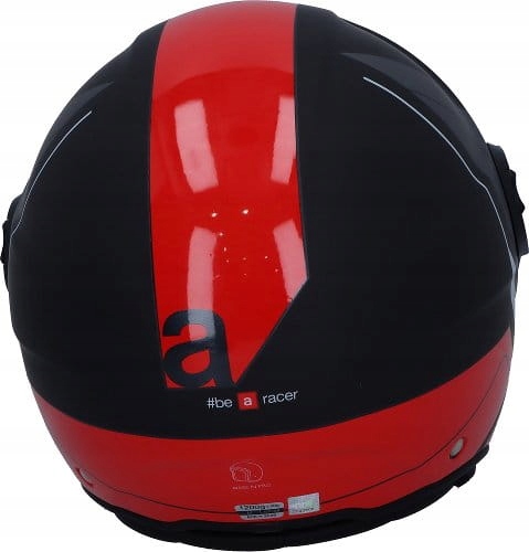 APRILIA Kask Otwarty Jet Black/Grey/Red - XL 8026492147506