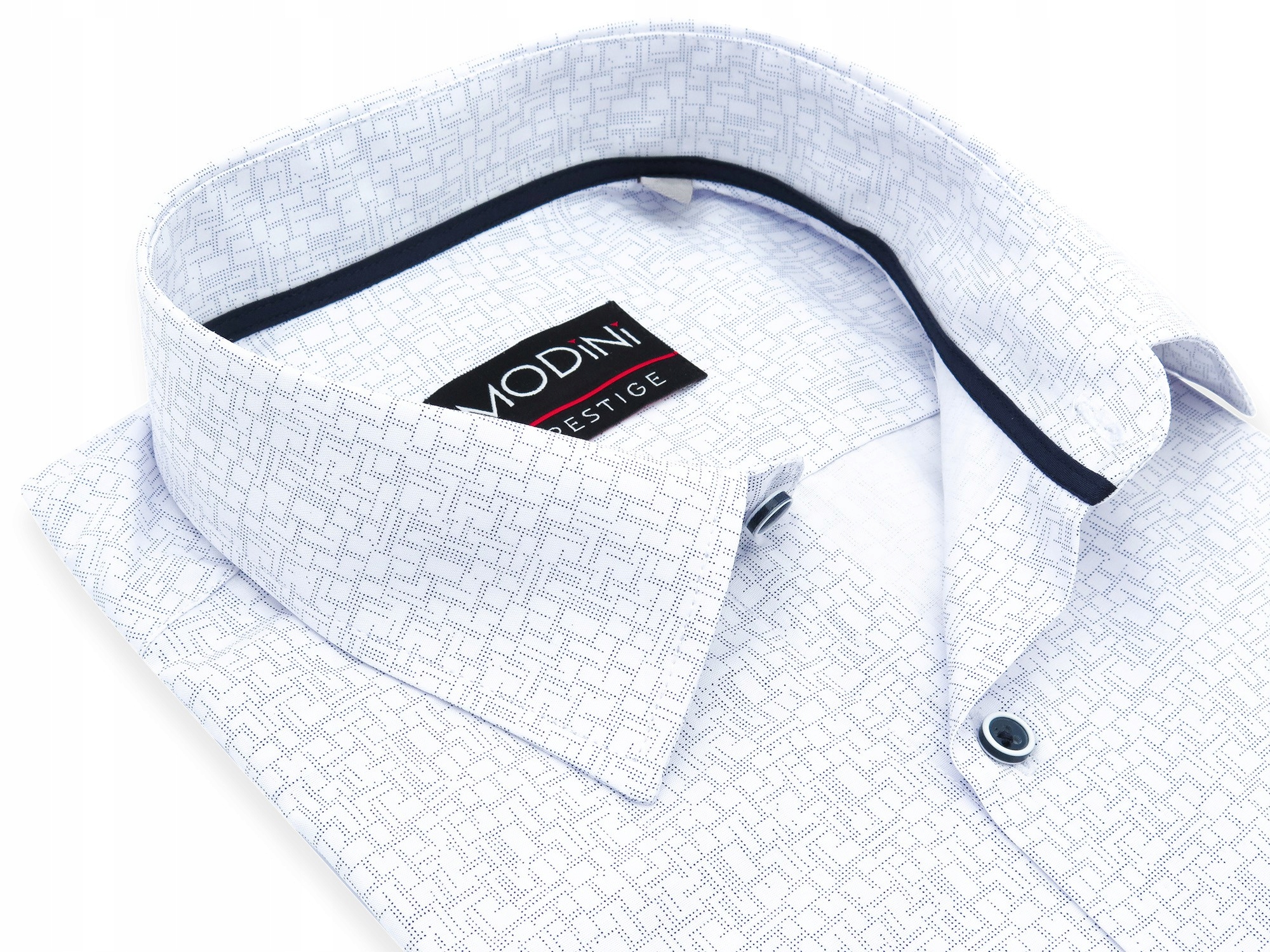 

Biała koszula z krótkim rękawem MK19 176-182 47-RE