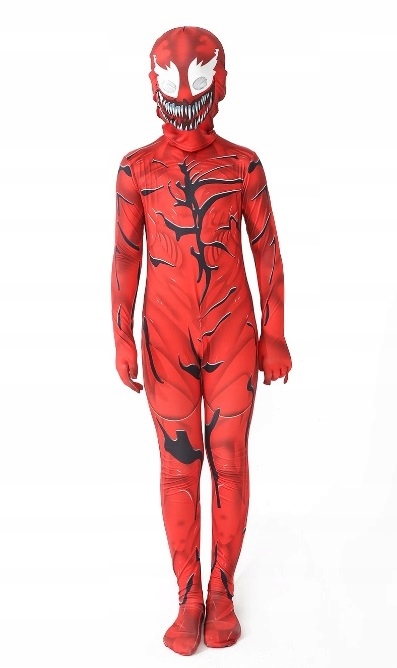 STRÓJ VENOM 2 CARNAGE COSPLAY SKIN 116/122 6-7 L Marka Hopki