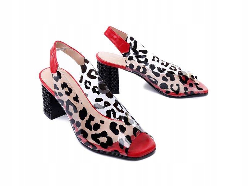 Sandały damskie Brenda Zaro 4418 leopardo r39,5