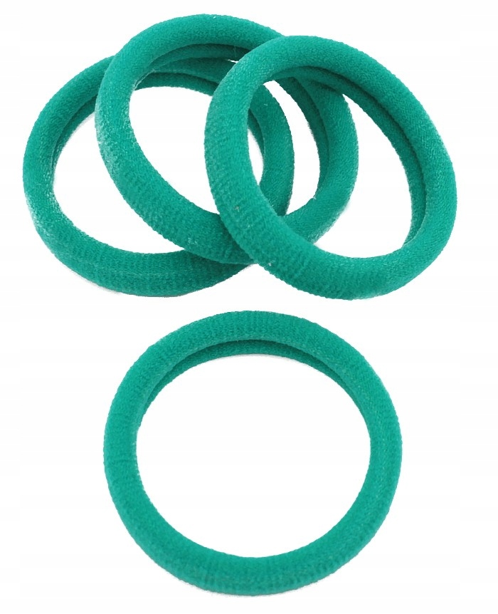 GUMKI DO WŁOSÓW LYCRA 4 SZTUKI - MORSKIE