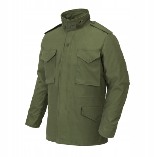 Taktická Vojenská bunda Parka M65 NyCo Sateen Olive Green, velikost L