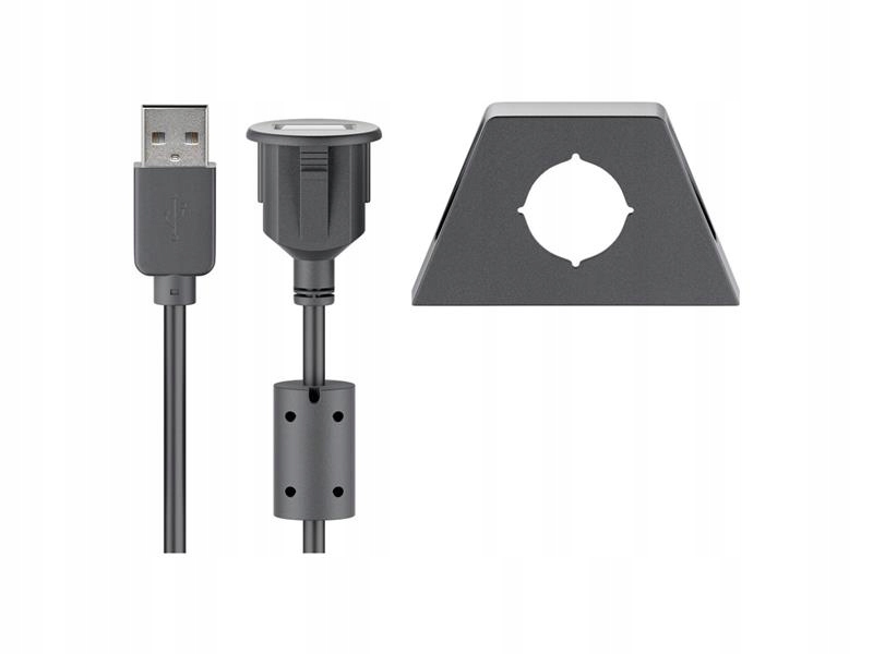 Przedłużacz USB Goobay 93351 czarny