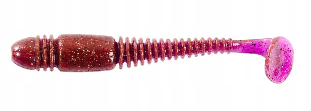 Lucky John Tioga 5 cm 2'' Purple Plum guma robak przynęta ripper 1 sztuk
