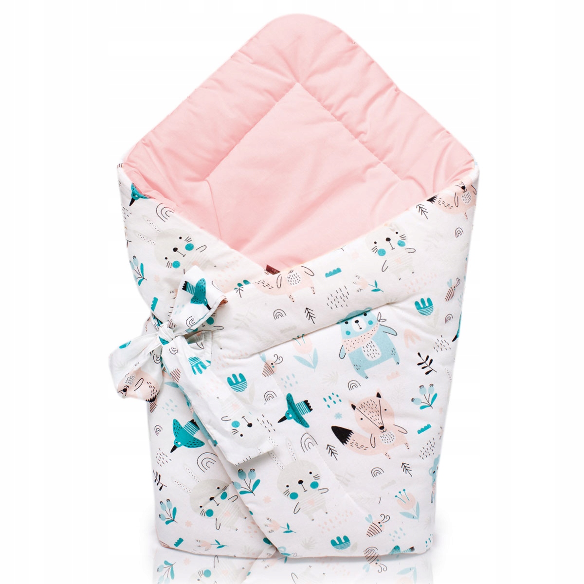 

Palulli niemowlęcy rożek Minky 80x80 becik otulacz