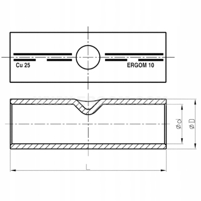 Łączniki kablowe CU KLD 10 E11KM-02060100100 ERGOM 10SZT Typ końcówki tulejkowa