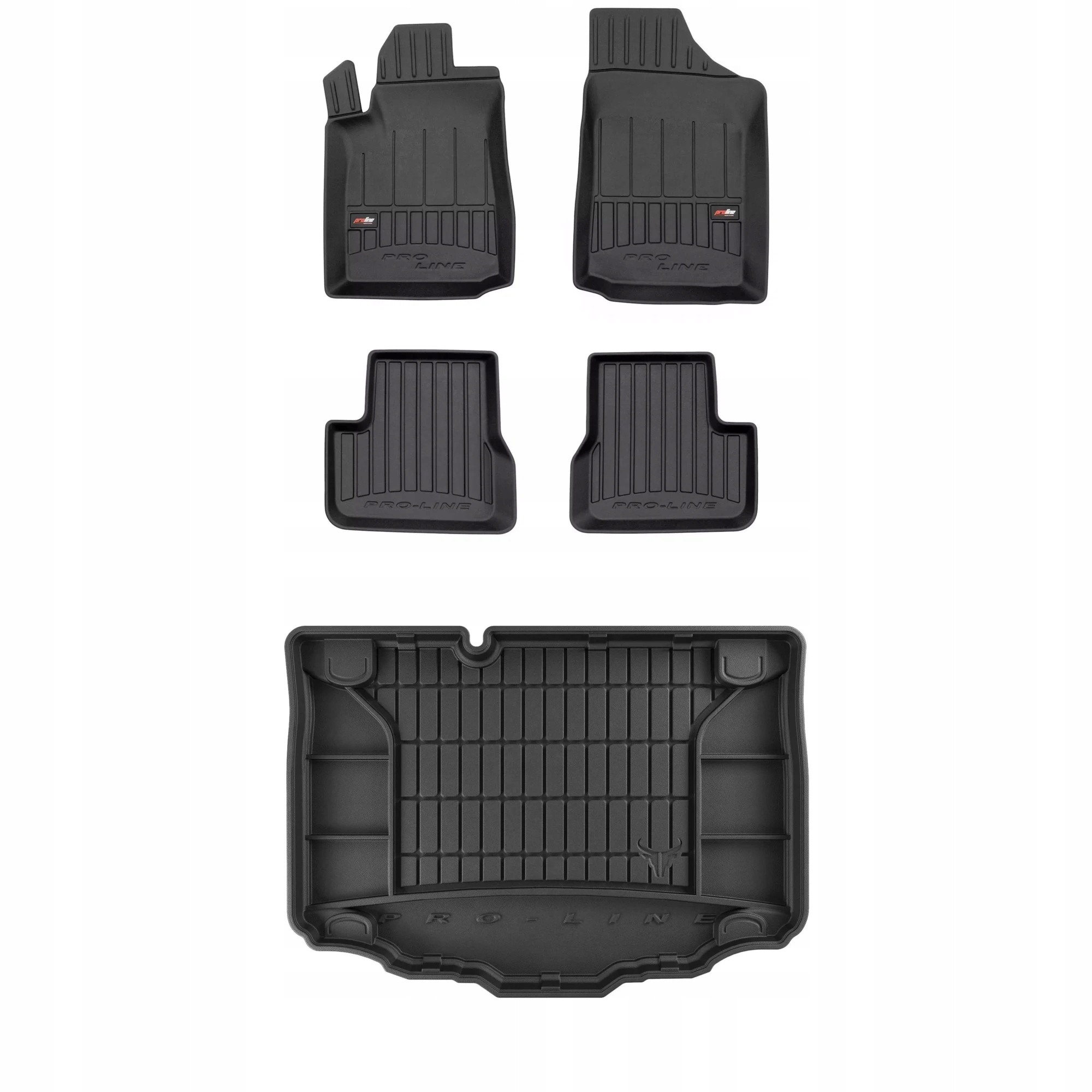 3D gumová sada koberců a rohožek Citroen C3 I 2002-2009 Hatchback