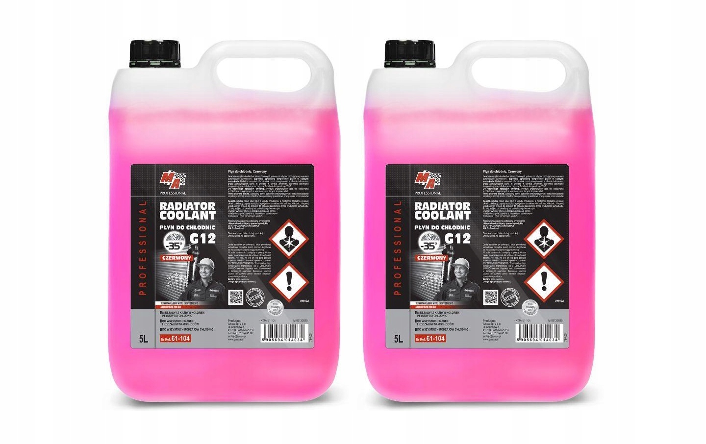 

Moje Auto Płyn Do Chłodnic G12 Czerwony 10L -35°C