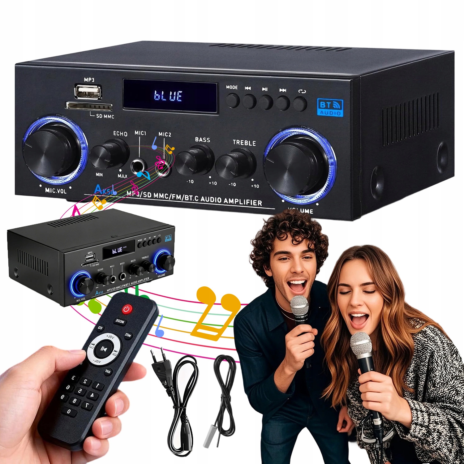 Bluetooth Stereo Audio High-fidelity Přenosné Fm Rádio, Sd/usb Karta