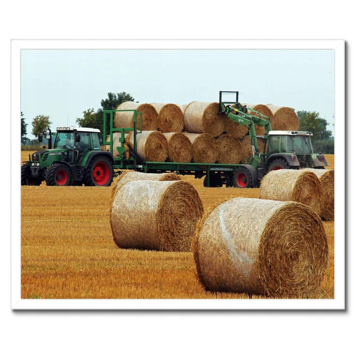 Plakáty v rámu 50x40 Sbírka slámy Bele Traktory