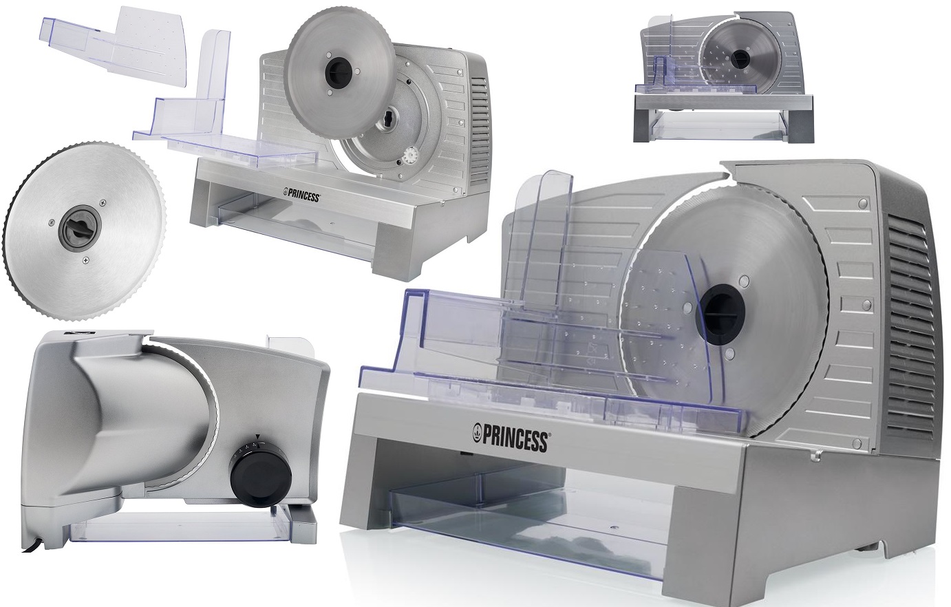 LuXuSoWa Pevná Ocelová Kráječka Na Chléb Uzenin nůž 17cm 160W Ochrana