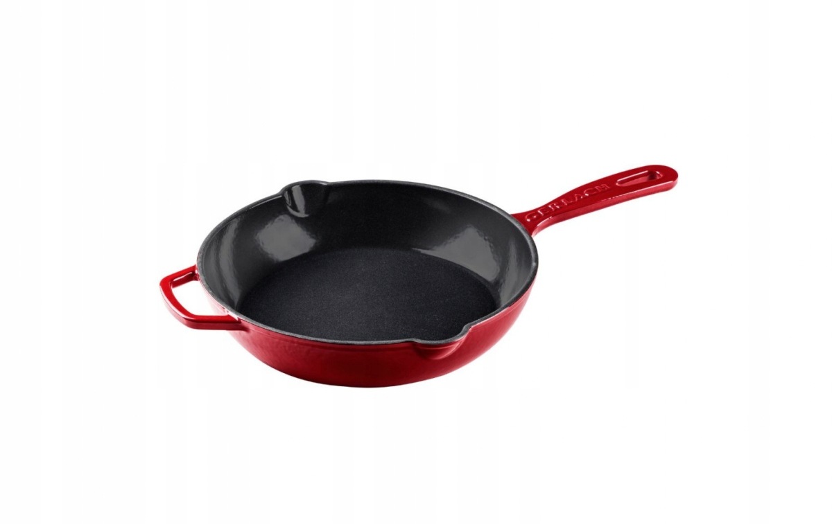 Panvica Gerlach liatinová 28 cm Natur Iron bordová