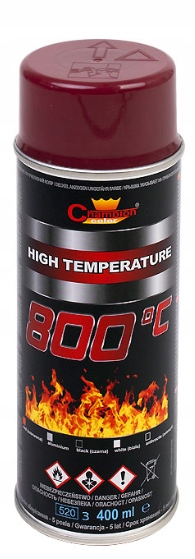 

Spray Farba żaroodporna Czerwona Champion 400 ml