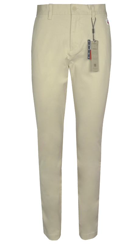 Tommy Jeans pánské kalhoty, chinos, béžové 34/34