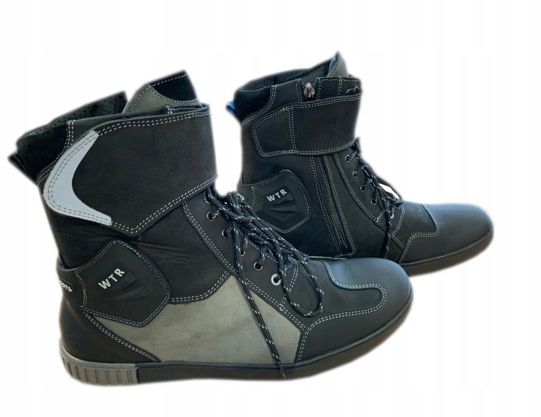 BUTY TRAMPKI MOTOCYKLOWE SKÓRZANE WTR r. 43 Rozmiar 43