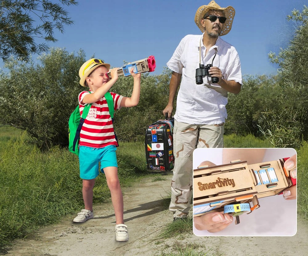 PIRACKA PRZYGODA - MECHANICZNY TELESKOP 3D SMARTIVITY Marka inna