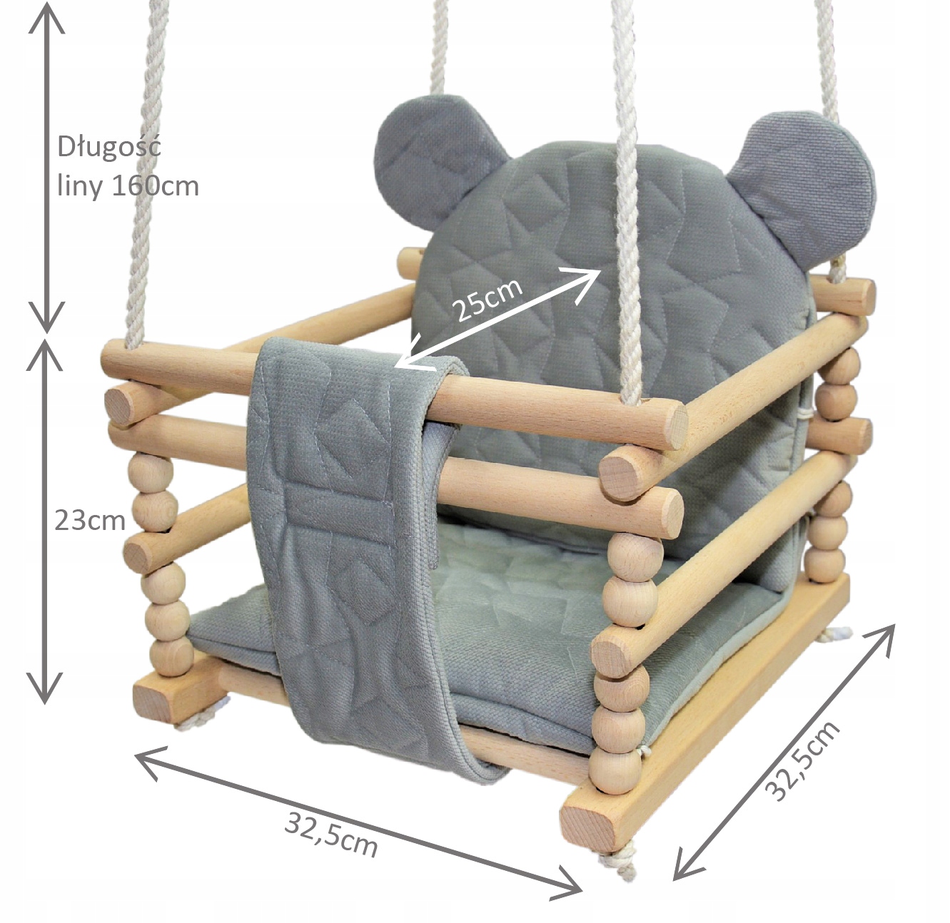 HUŚTAWKA DLA DZIECKA 3W1 MIŚ VELVET KOLORY Rodzaj Huśtawka