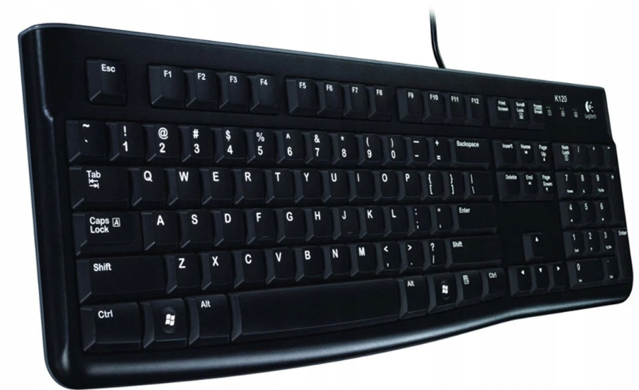 

Klawiatura Logitech K120 Wodoodporna Usb Cicha