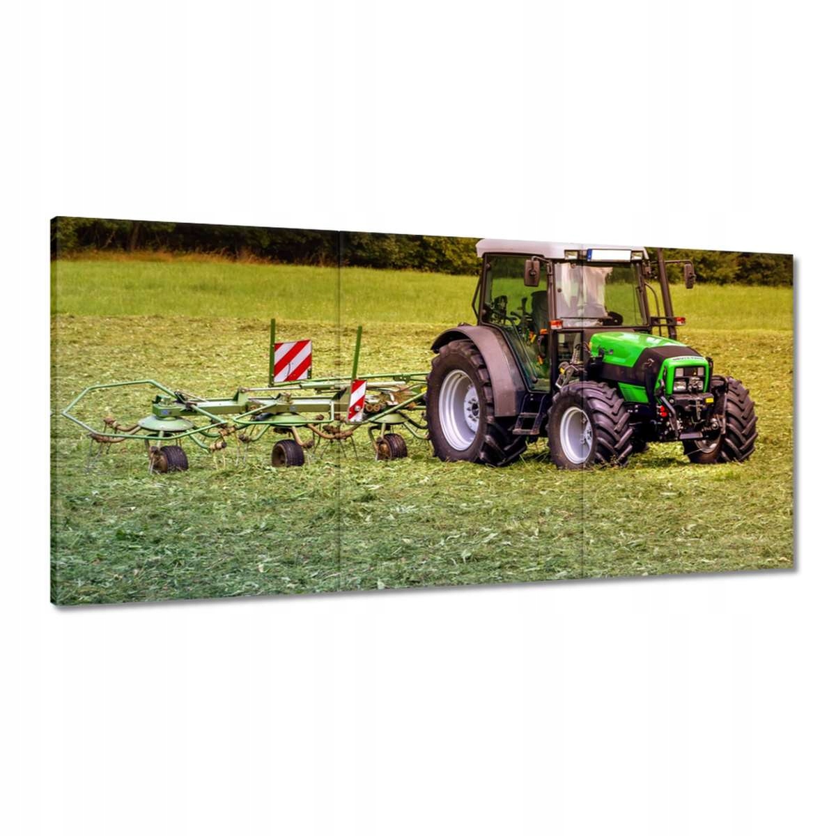 

Obrazy 120x60 Traktor na polu Sianokosy