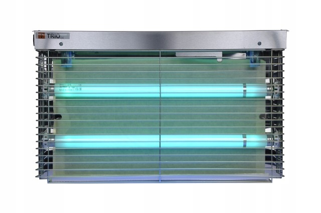 Lampa Economy lepová nerezová oceľ 2x15W bojuje proti komárom muchy mole Haccp