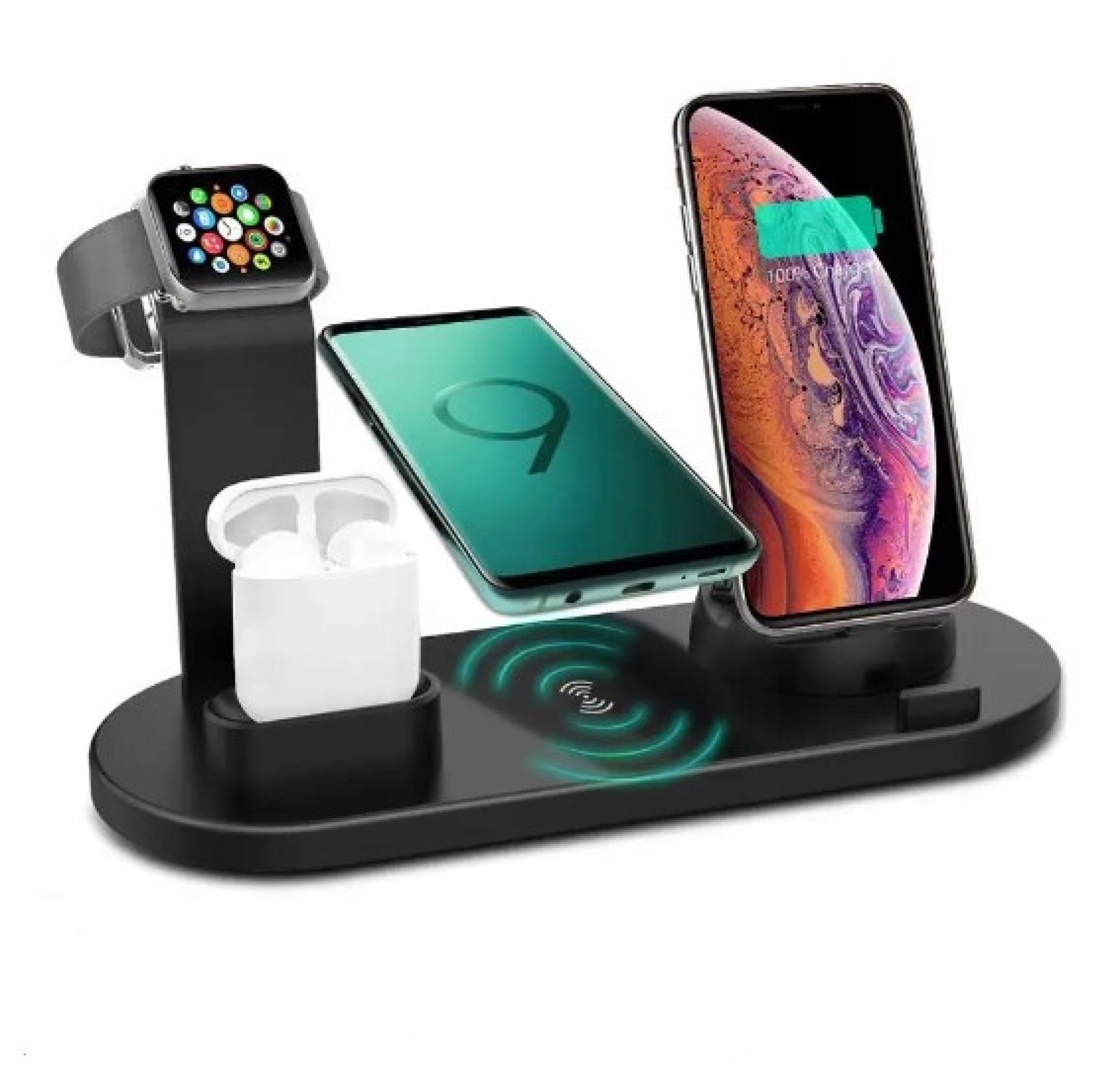 

Ładowarka Stojak 3W1 Na Telefon Zegarek Słuchawki