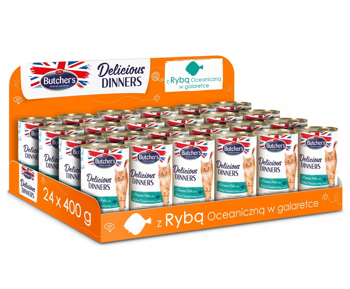 Butchers mokra karma dla kota ryba morska 24 x 400g