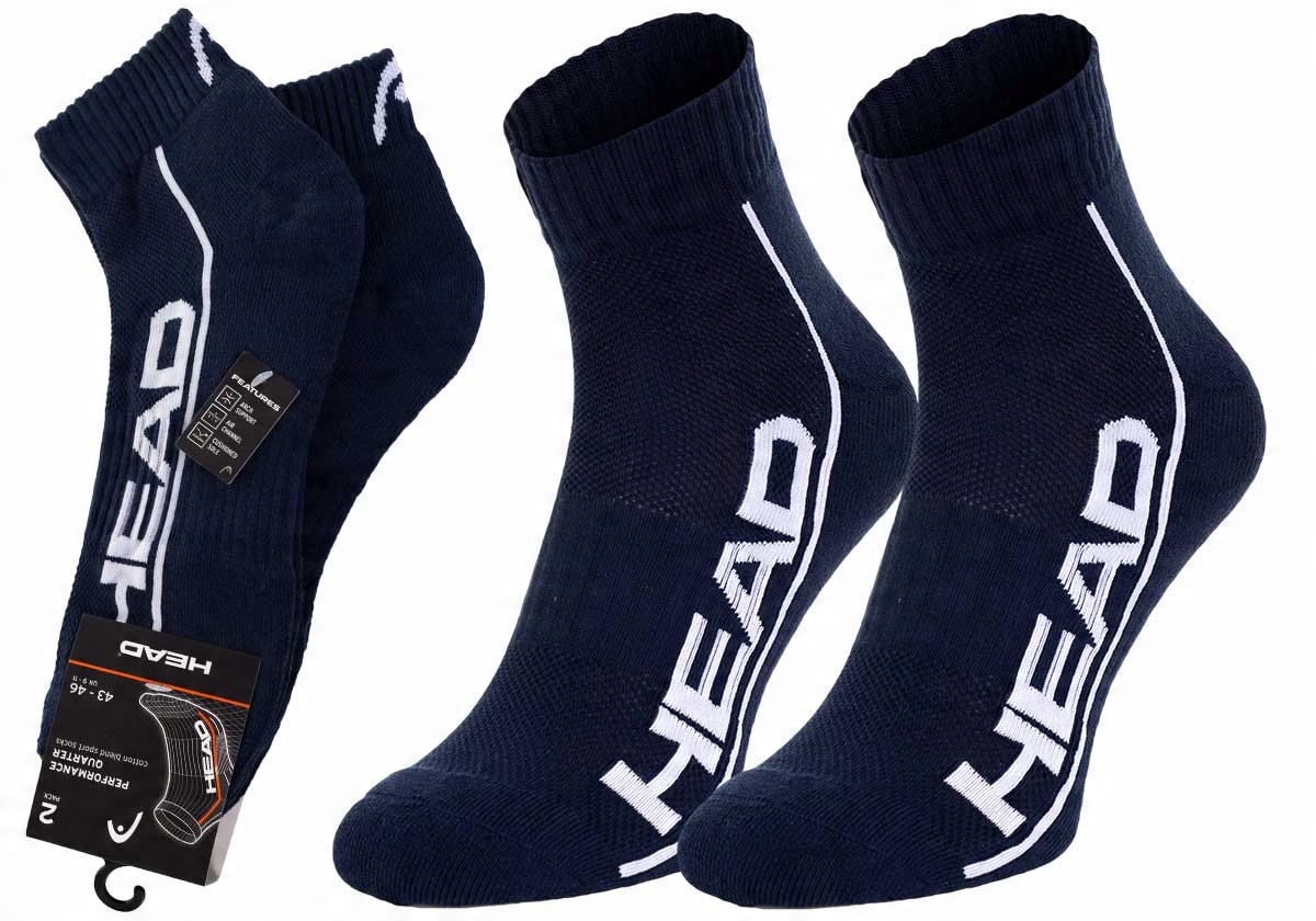 

Head Skarpetki Stopki 2 Pary Navy r. 43-46