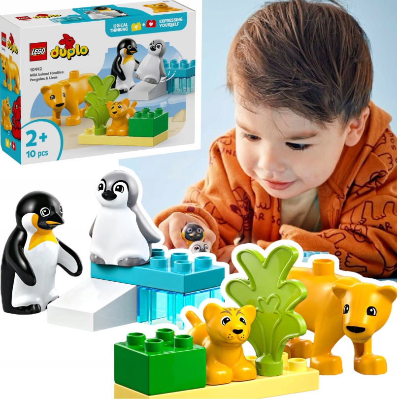 Lego Duplo Dzikie Zwierzeta Pingwiny I Lwy Egzotyczne Zwierzeta Rodziny