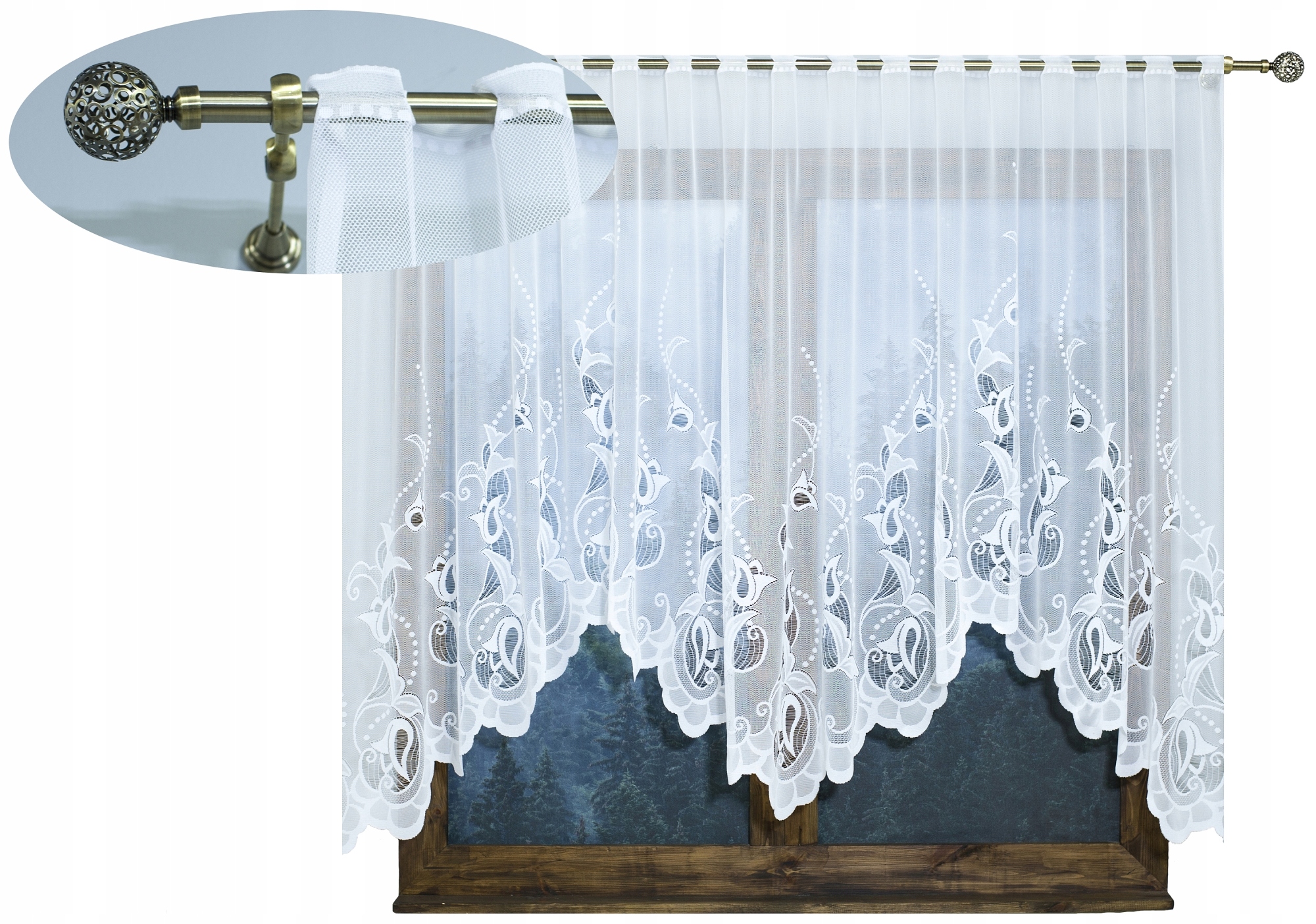 

Firanki Gotowa Firana Żakardowa Na Przelotkach