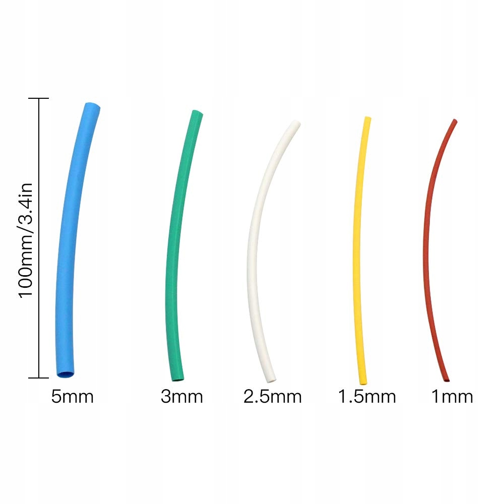 140SZT ZESTAW KOSZULEK RUREK TERMOKURCZLIWYCH Rodzaj termokurczliwa