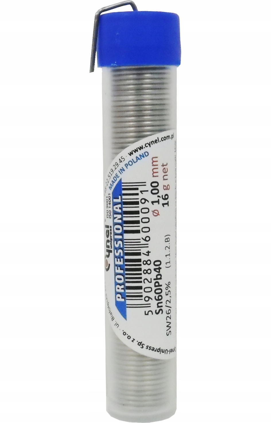 

Cyna Z Topnikiem Kalafonią Fiolka 1mm 16g 3m Cynel