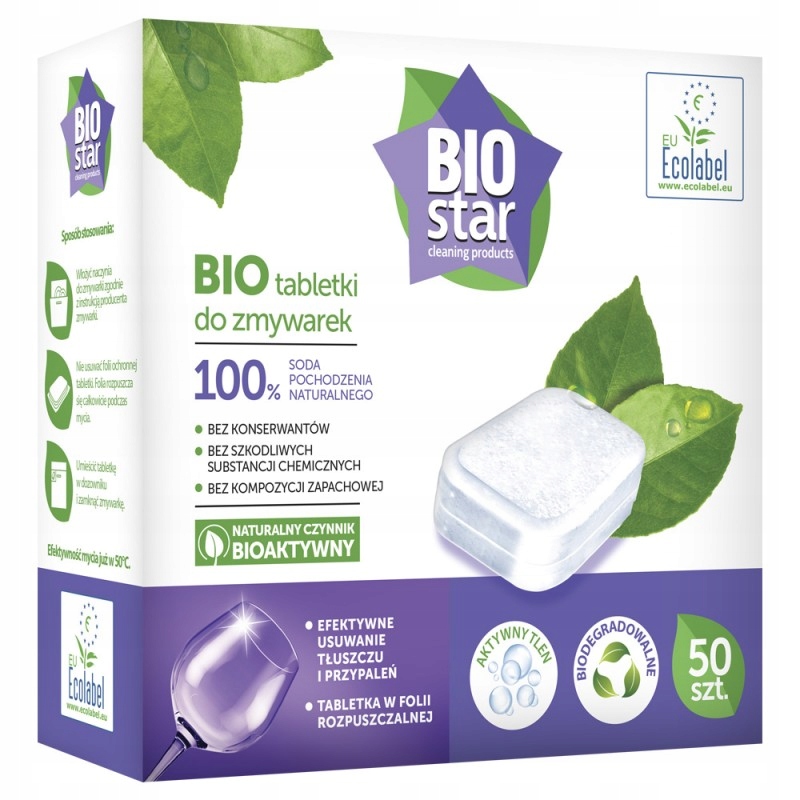 

Sodowe Eko Tabletki Do Zmywarki 50 szt. BIOstar