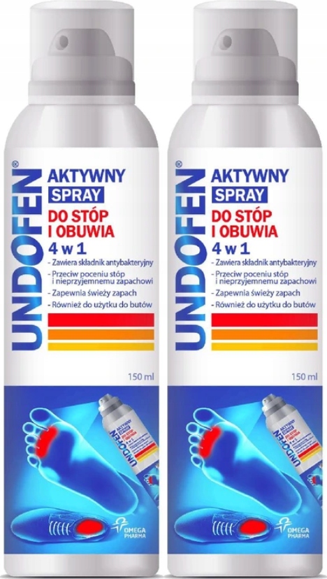 

Dezodorant Undofen do stóp i butów 150ml x2
