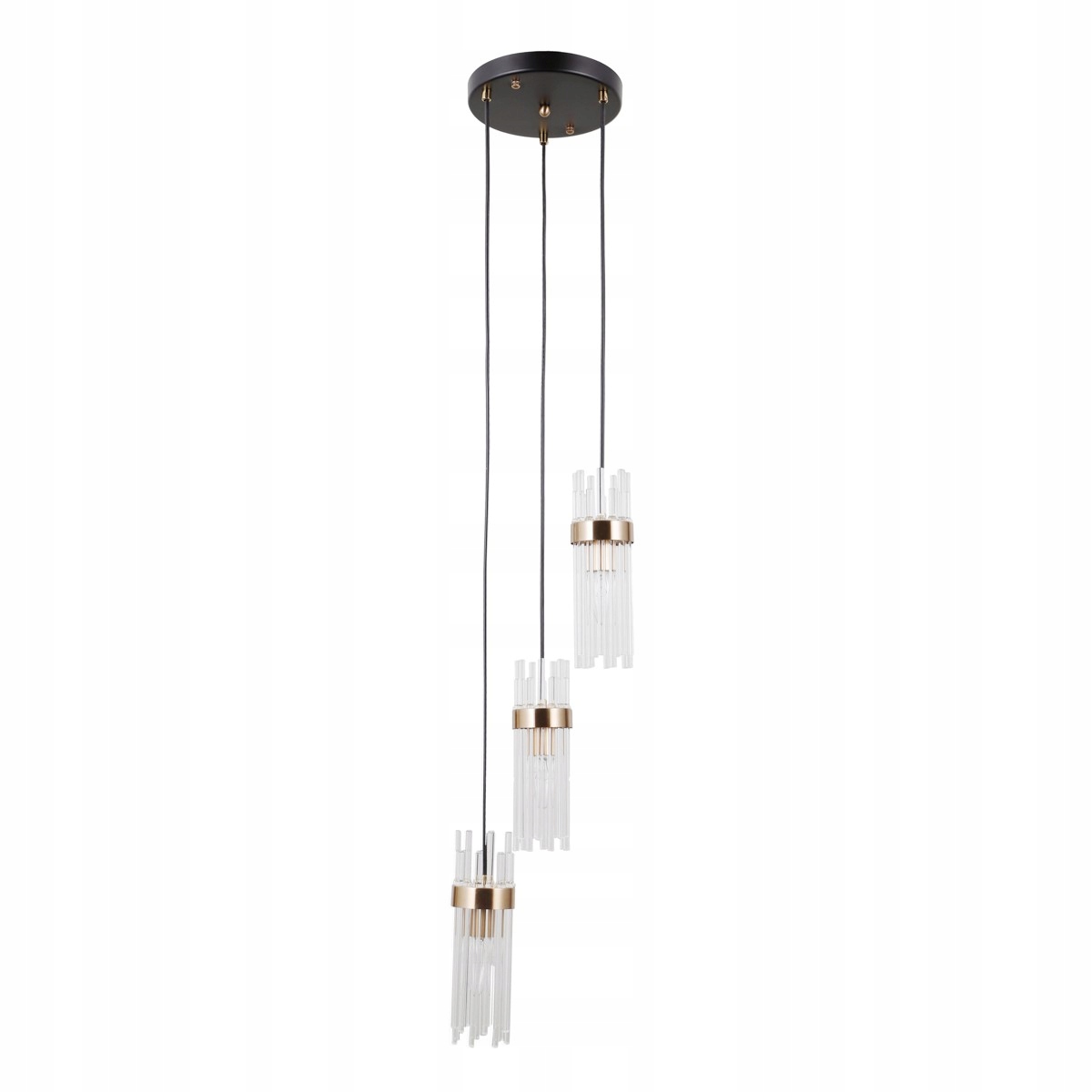 Taraso PND-40760-3-BK-HBR Elegantná závesná lampa
