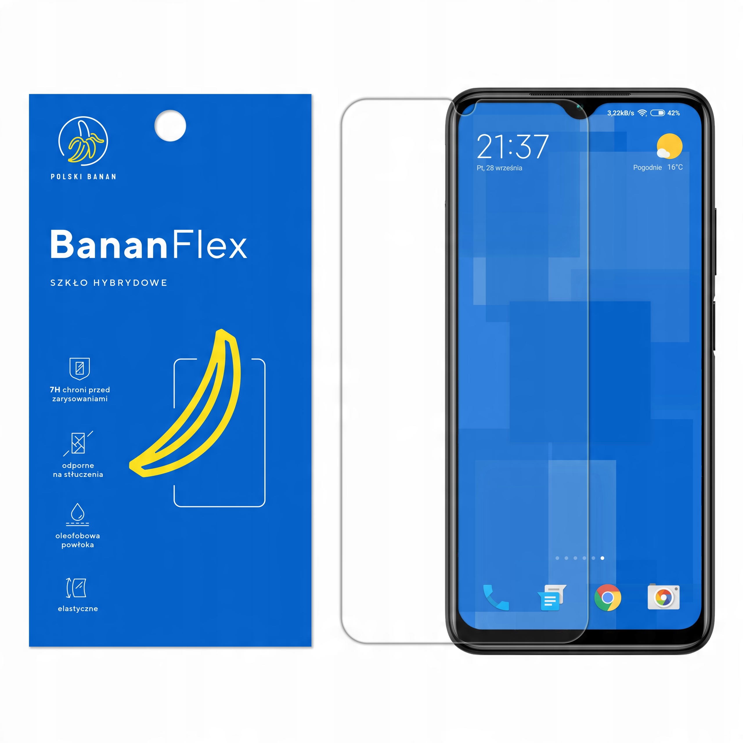 

Szkło Hybrydowe Polski Banan 7H do Xiaomi Redmi 9T