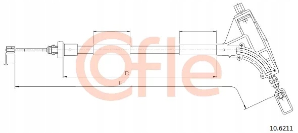 COFLE 10.6211 LINKA HAMULCA RECZNEGO Producent części Cofle