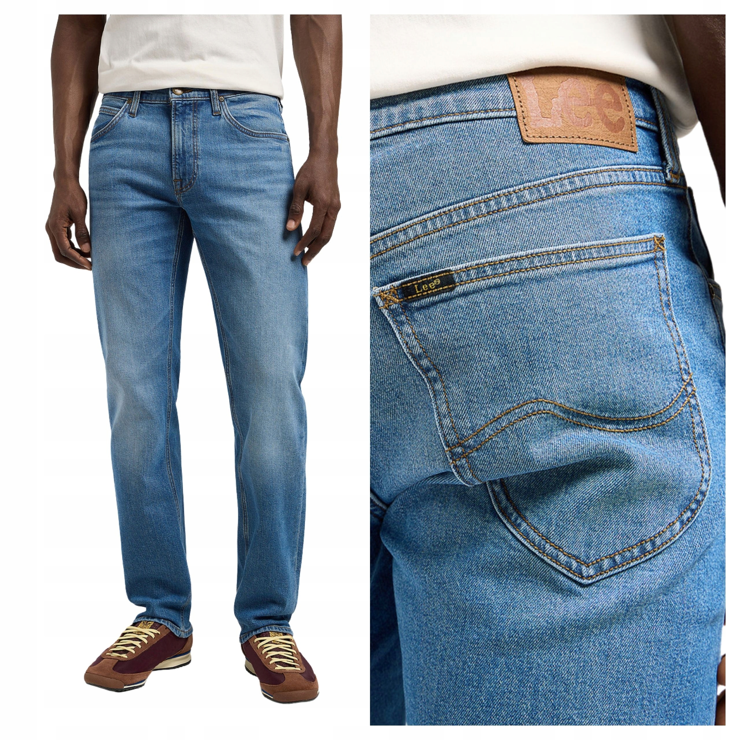 Pánské kalhoty Lee Daren Zip Fly Jednoduché Regular Jeans Denim Savant W31 L32