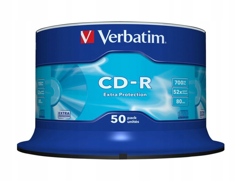 Płyta Verbatim Cd-r 700MB Extra Pro Cake 50 43351