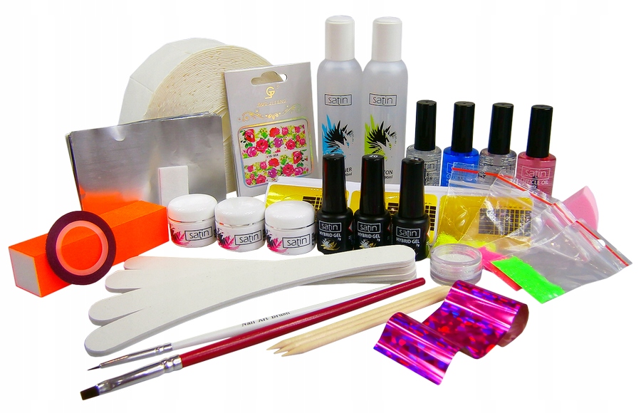 Gelová Hybridní Sada Na Nehty Uv 26 ks