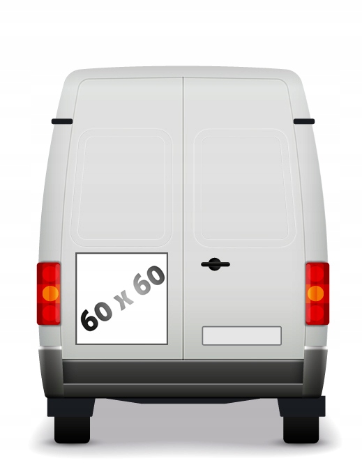 

Magnes na auto dostawcze busa Laminat Uv 60x60 cm