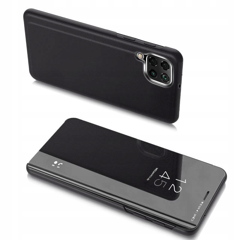 Clear View Case futerał etui z klapką do Samsung Galaxy M53 5G czarny