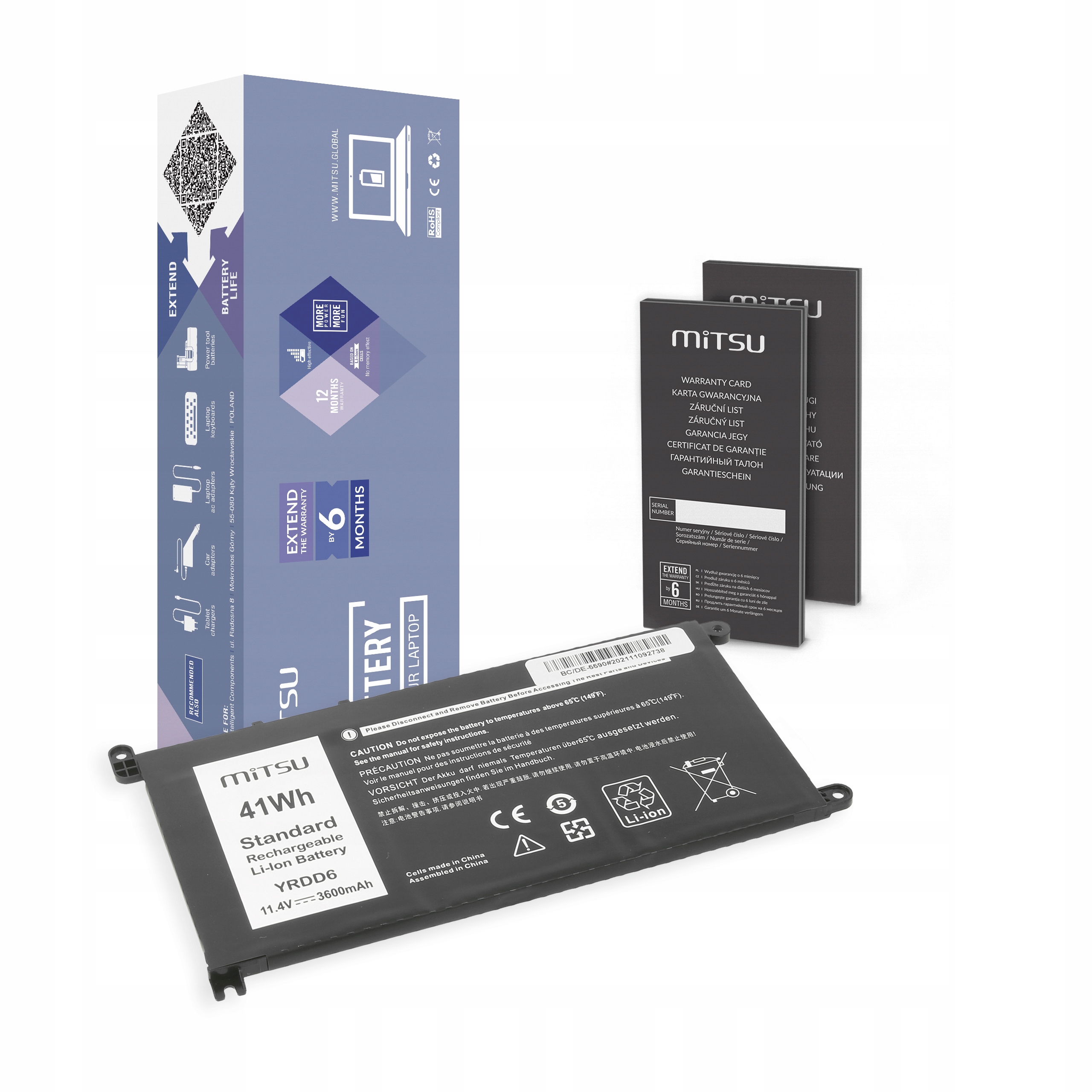

Bateria YRDD6 do Dell Inspiron 14 5481 5590